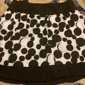 Black and white skirt